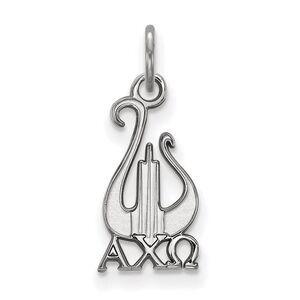 Sterling Silver Alpha Chi Omega Small Pendant